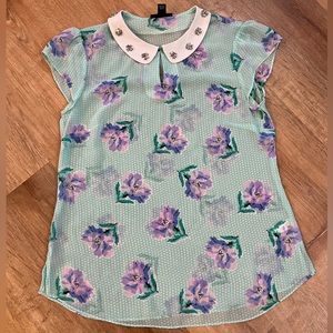 I Heart Ronson - Peter Pan Collar Shirt